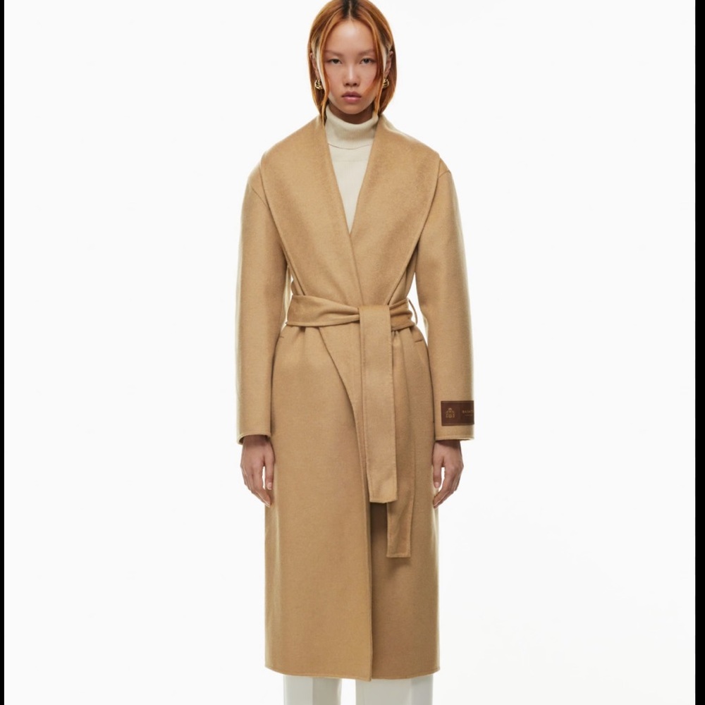 Aritzia Babaton Alcove wool coat in Saville colour